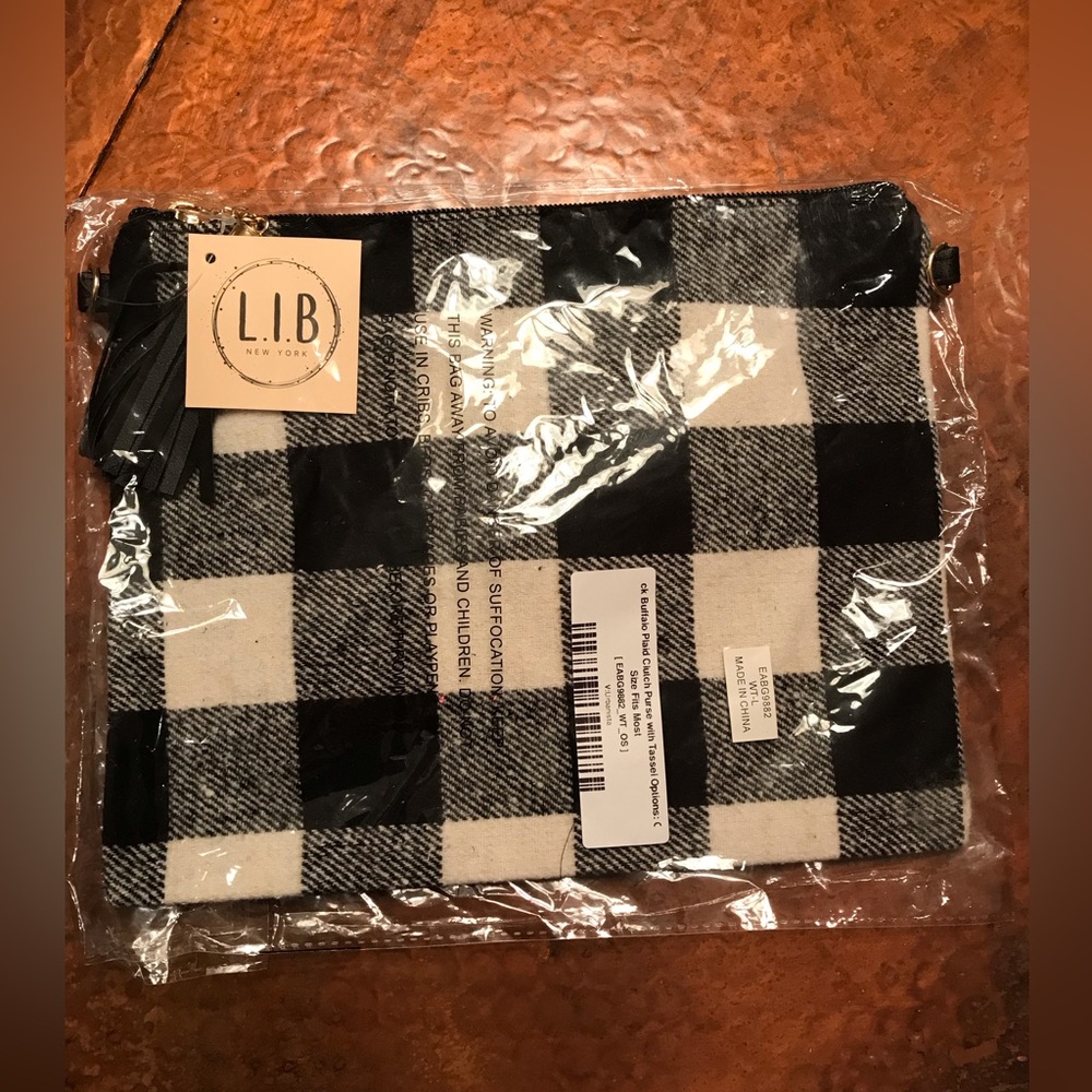 NIB LIB Buffalo check crossbody purse